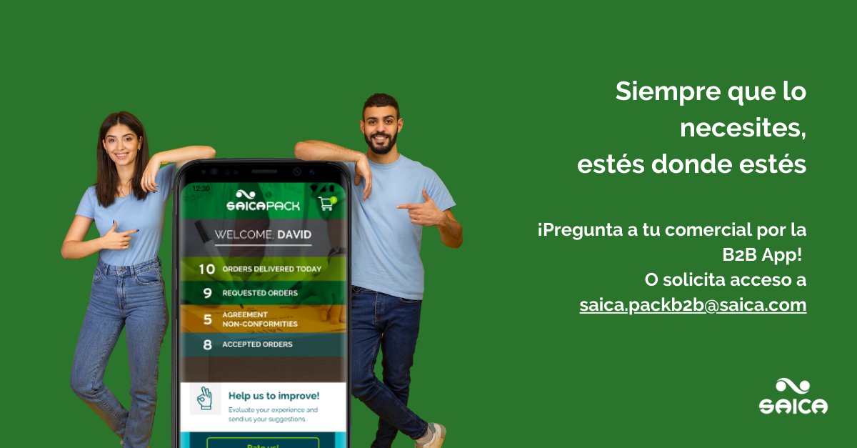 La #B2BApp de Saica Pack está basada en la solución de comercio electrónico <a href="/SAP/">SAP</a> Commerce Cloud, referente mundial en la producción de software para la gestión de procesos de negocio.

🟢La herramienta ha sido premiada en la categoría de Transformación de Negocio de los SAP