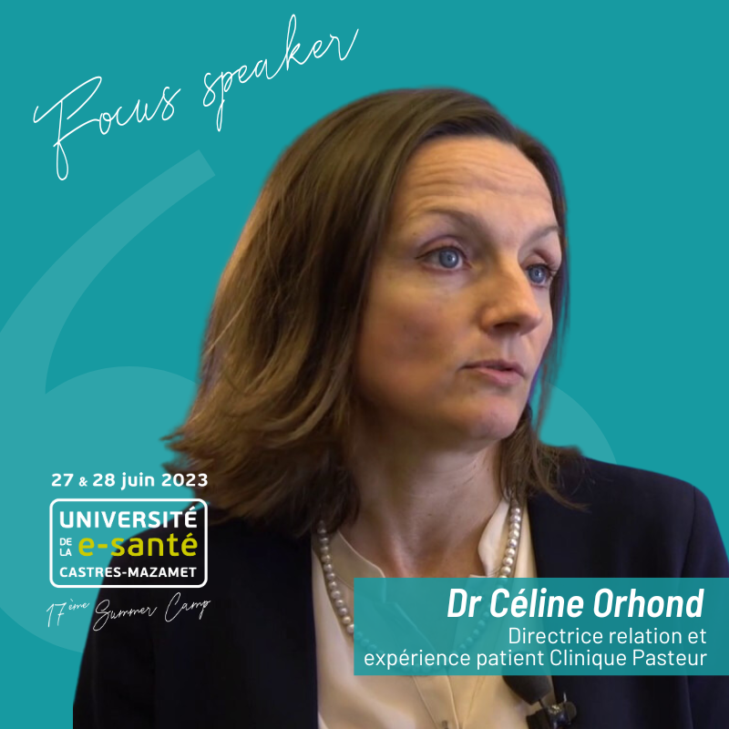 🔎Focus Speaker #univesante ✔️Dr Céline Orhond @cliniquepasteur ➡️ Atelier 'Le numérique au service de l’expérience #patient : oasis ou mirage ?' Co organisé par @Fr_Assos_Sante universite-esante.com/session/le-num… #eHealth #hcsmeufr #innovation #sante #hopital #parcourspatient #esante