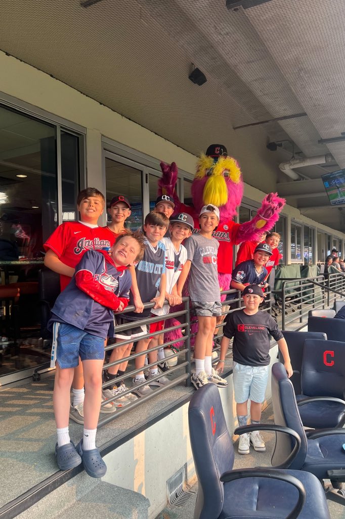 11u OCBC team outing at the #ClevelandGuardians game!