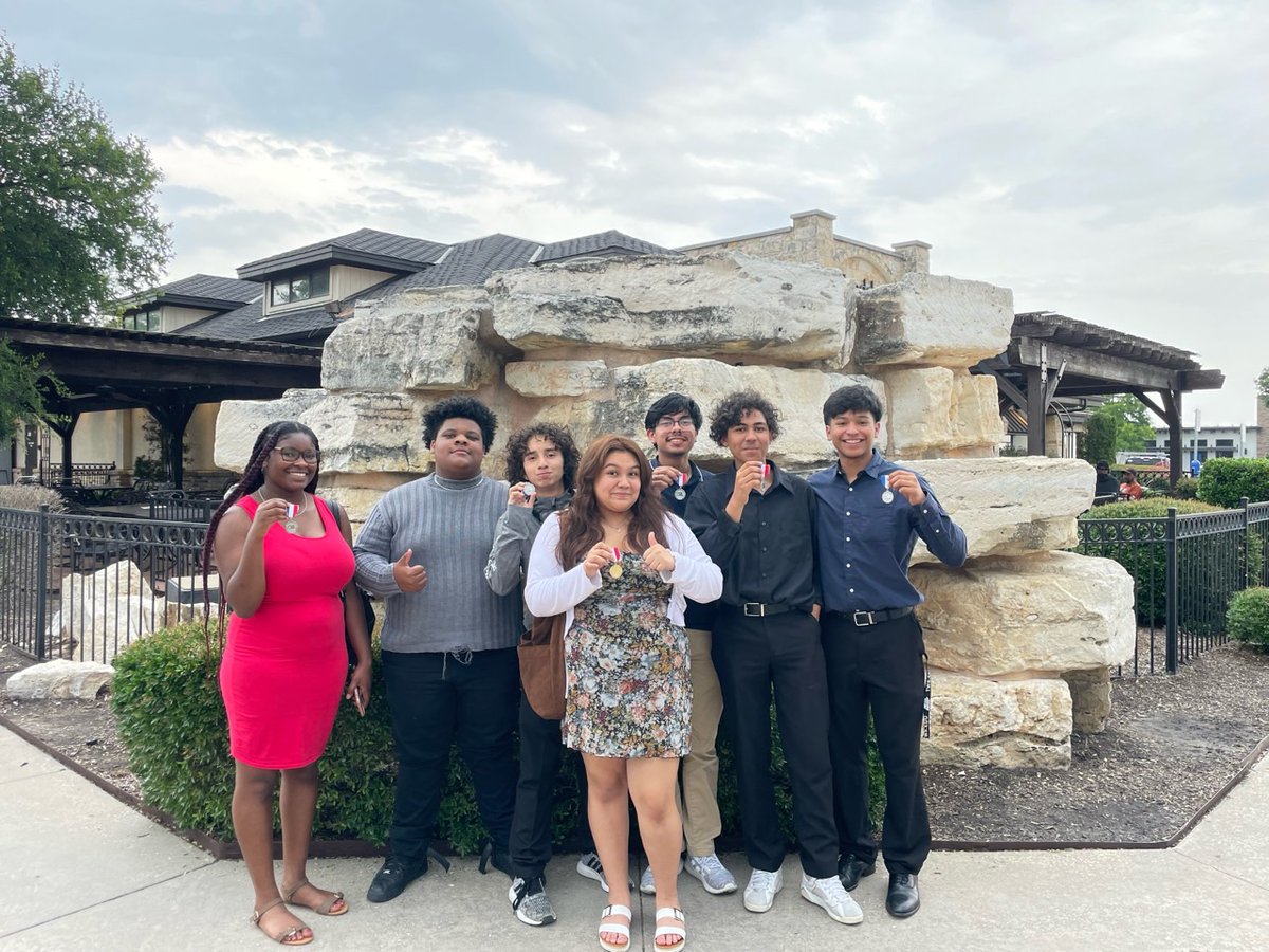 Congrats to our percussion students who performed at State Solo &amp; Ensemble on Saturday, and a huge shout out to Jayne for earning a 1st Division on her solo! <a href="/ManorISD/">Manor ISD</a> <a href="/Manor_FA/">Manor Fine Arts</a>