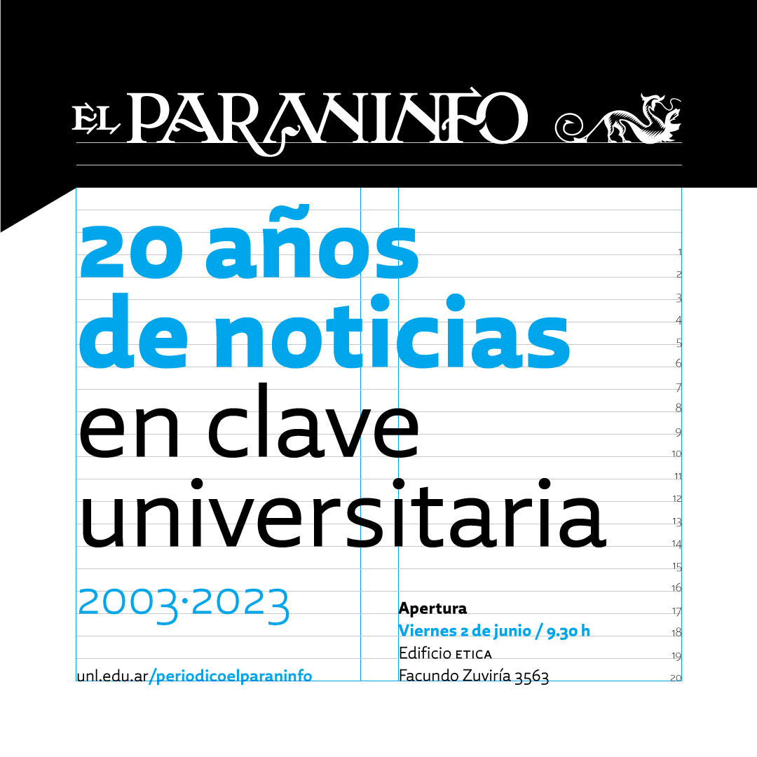 🗞️#ElParaninfo celebra sus 20 años con una propuesta multiplataforma

📆 Se trata de una muestra interactiva que se inaugurará el viernes 2 de junio, a las 9.30, en el hall del Edificio ETICA. 

ℹ️ web9.unl.edu.ar/noticias/news/…