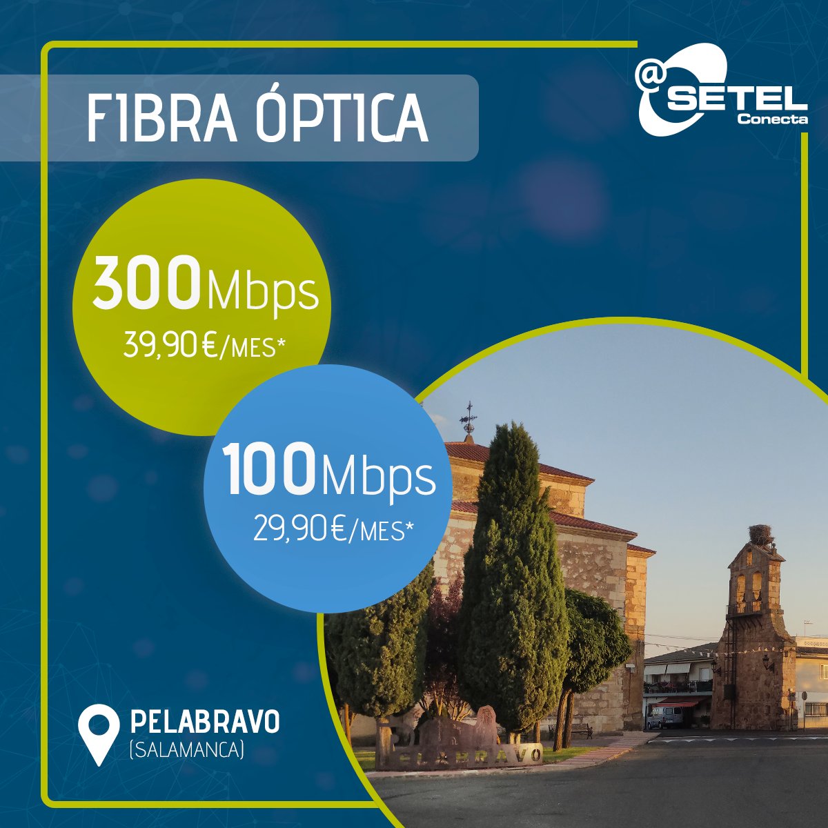 SetelConecta's tweet photo. 🥳 ¡Ahora sí ha llegado el momento! Por fin puedes pasarte a la #fibra óptica en  #Pelabravo.

✅ Red propia
✅ Velocidades simétricas
✅ El mejor servicio técnico

No esperes más y pásate ya a la fibra de #SetelConecta 👇
☎️ 923 09 96 60

@aytopelabravo https://t.co/oUhEfHiXDw