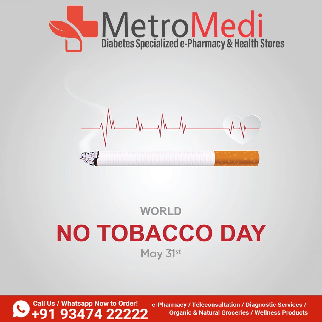 On this World No Tobacco Day, let's stand together against tobacco. Together, we can create a tobacco-free generation and protect the health and well-being of our communities.

#metromedi #reliefmetromedi #tobaccoday #tobaccodays #worldtobaccoday #diabetescare #NoSmokingDay