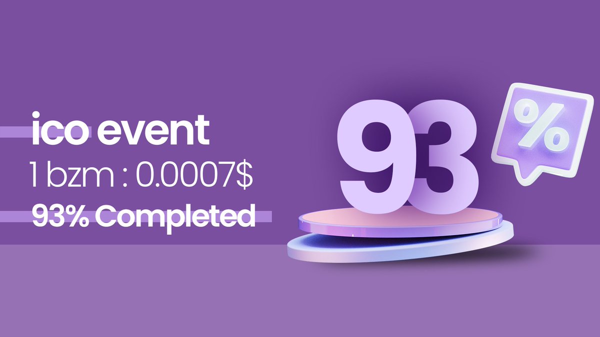 buzzmateapp's tweet photo. 👌Join now ICO
💰7% reward on referral purchases.
Plan your future with the most advantageous price.
1 BZM: 0.0007$
⌛️Time limited sale.
View discounted packages.
https://t.co/Wp1tA404mZ
#bullrun #RewriteTheSystem #ICO #Presale #BuzzMate #BEP20 #BSC #Binance