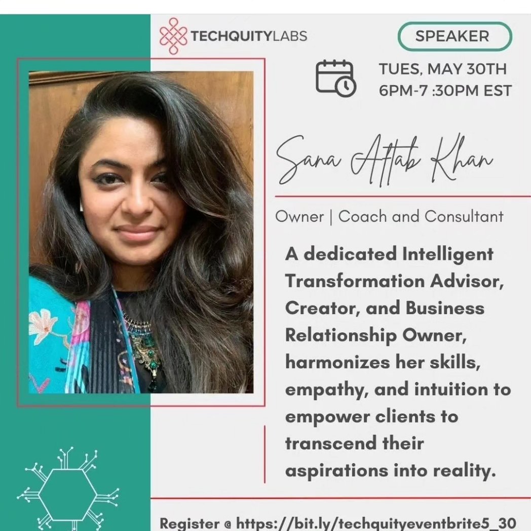 techquitylabs_'s tweet image. TONIGHT, Tuesday, May 30th, from 6 pm - 7:30 pm EST, we&apos;re hosting an event that&apos;s not just about embracing technology, but about leveraging it to supercharge your career!

💻 Secure your spot now at bit.ly/techquityevent…