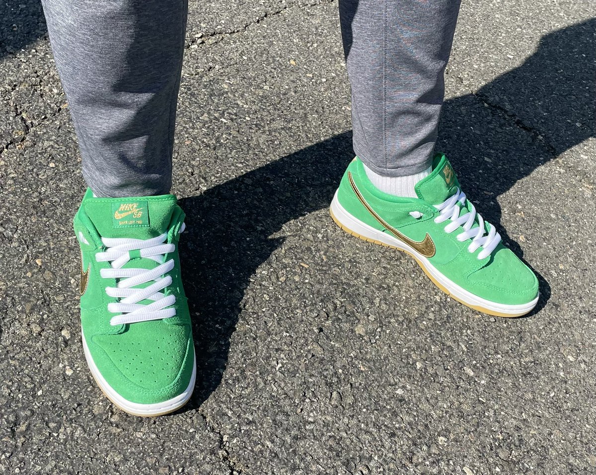 @mykicks12 In honor of the Celtics getting stomped at home in Game 7 I wore the St Paddy’s Day Dunks haha #kotd #yoursneakersaredope #mykicks12exclusive