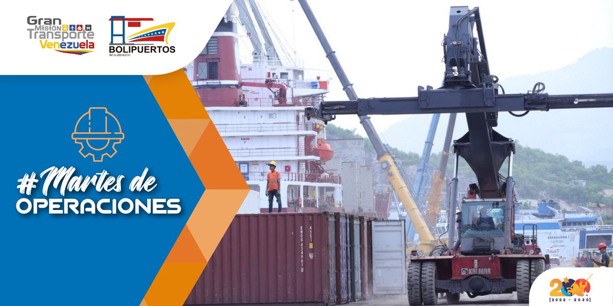 #MartesDeOperaciones 🌐

En aras de favorecer el flujo de las operaciones portuarias las maquinarias de carga pesada se mantienen en funcionamiento para la movilización de la carga de todos los clientes 👷🏻‍♀️🤝👷‍♂️

#RenacimientoDelSur