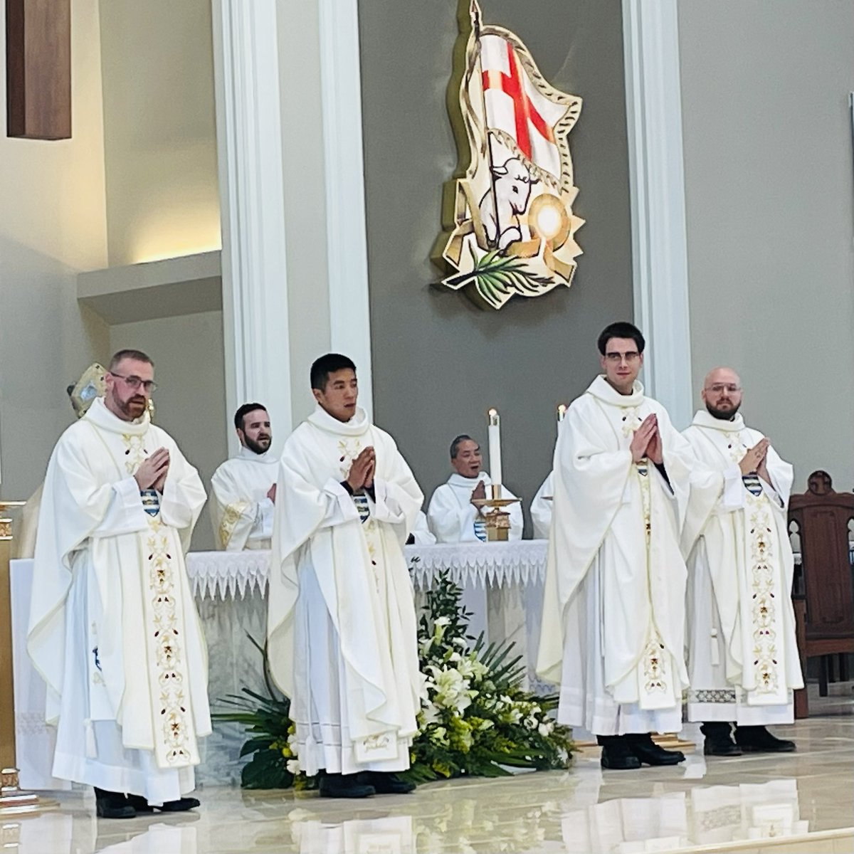 georgiabulletin's tweet image. In case you missed this during the Memorial Day holiday weekend: Four men were ordained to serve as priests for the @archatl 

#archatl