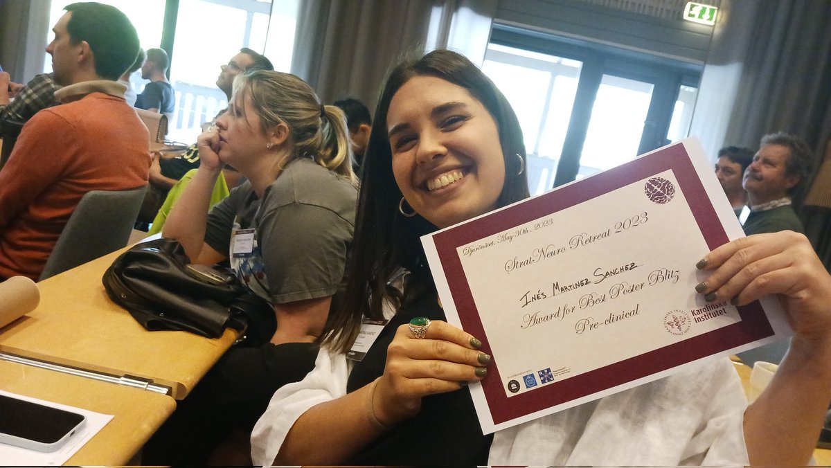 Lily Keane (@lilykeane) on Twitter photo Super proud <a href="/MSInes_/">Inés Martínez Sánchez</a> from <a href="/HeijtzRochellys/">Rochellys Heijtz</a> lab winning the best poster blitz award at @StratNeuro!!!!! Well deserved! Super proud <a href="/MSInes_/">Inés Martínez Sánchez</a> from <a href="/HeijtzRochellys/">Rochellys Heijtz</a> lab winning the best poster blitz award at @StratNeuro!!!!! Well deserved!