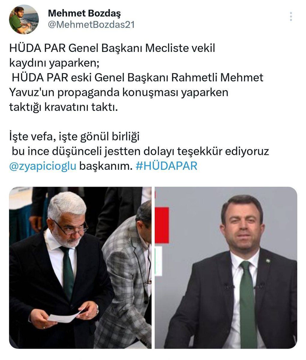 Genel Başkanımızın bu vefa yüklü davranışı karşısında gözlerim doldu. Teşekkür ederim Başkanım!   
Rabbim Mehmet Yavuz hocama gani gani Rahmet eylesin. Biz seni hiçbir zaman hiçbir yerde unutmayacağız. Dava arkadaşaların senin hayalini gerçekleştirecekler. Gözün arkada kalmasın.