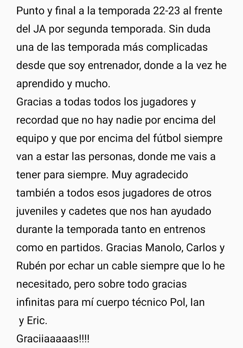 #JuvenilA #Temporada2223
#GRACiAS #SentimientoCanbu #JuegaEnVerde #FcCanBuxeres 
🤝🏻⚽🧡💚