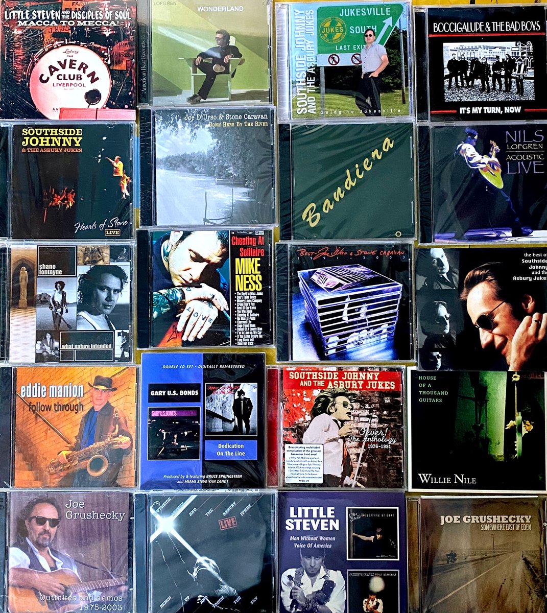 20% off EVERYTHING (coupon code BR20) includes dozens of CDs by Jersey Shore artists, E Streeters, and Friends of #Springsteen like: @nilslofgren @asburyjukes @eddiemanion @gary_us_bonds @joedursocbgb @JoeGrushecky @willienile @StevieVanZandt & more! backstreets.com/Merchant2/merc…