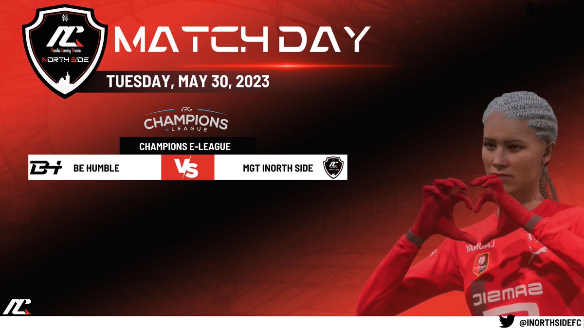 Ce soir, c'est les 1/4 de finale de Champions e-league VPG et nous nous devons d'aller chercher cette place en demi-finale. 👊⚫️🔴⚪️        

🏆 Champions e-league <a href="/OfficialVPG/">Virtual Pro Gaming</a> 
⏰22:00
🆚<a href="/FalconsVPC/">FALCONS</a>

📺twitch.tv/inorthside