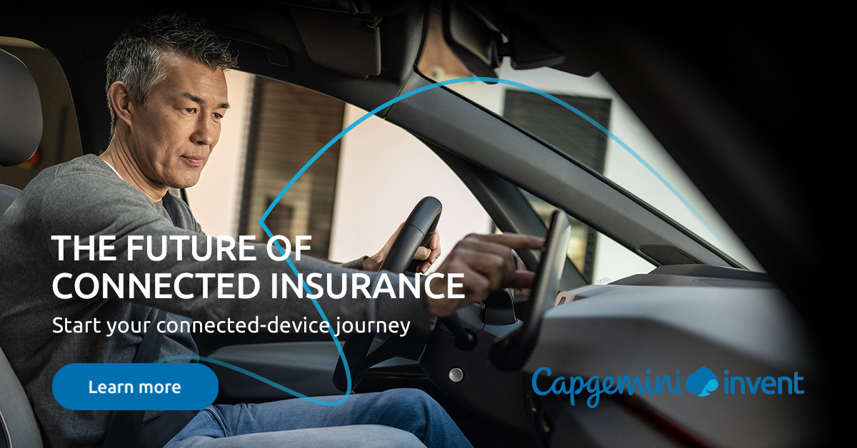 Capgemini_ins's tweet photo. #ConnectedDevices unlock the ability to avoid claims, cut costs and grow revenue. Download our latest report to explore how you can predict and prevent future claims with connected data. https://t.co/1qwxRvChdD
#ConnectedInsurance https://t.co/SqOQ12F1K9