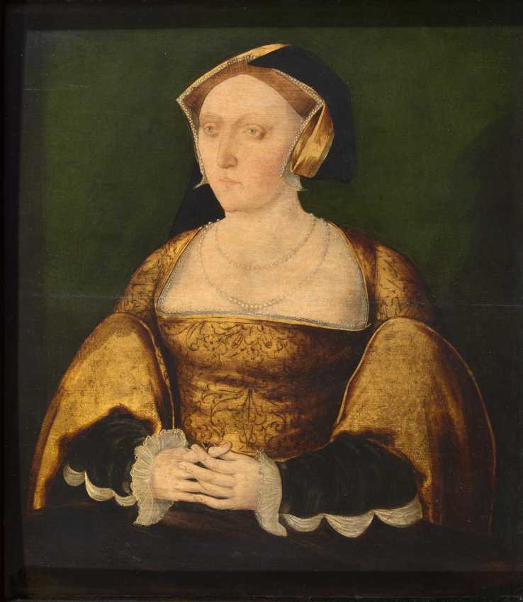 Jane Seymour married Henry VIII #OnThisDay in 1536, just 11 days after the execution of Anne Boleyn. This #portrait in our collection is likely to be a posthumous image of Jane Seymour and is claimed to be the companion to a portrait of the ageing Henry VIII. #Tudor