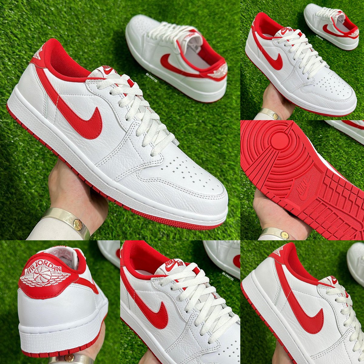 zSneakerHeadz's tweet photo. FIRST LOOK at the 2023 #UniversityRed Air Jordan 1 Low OG ⚪️🔴
Releasing on October 13th. https://t.co/KBmnL4RIQC