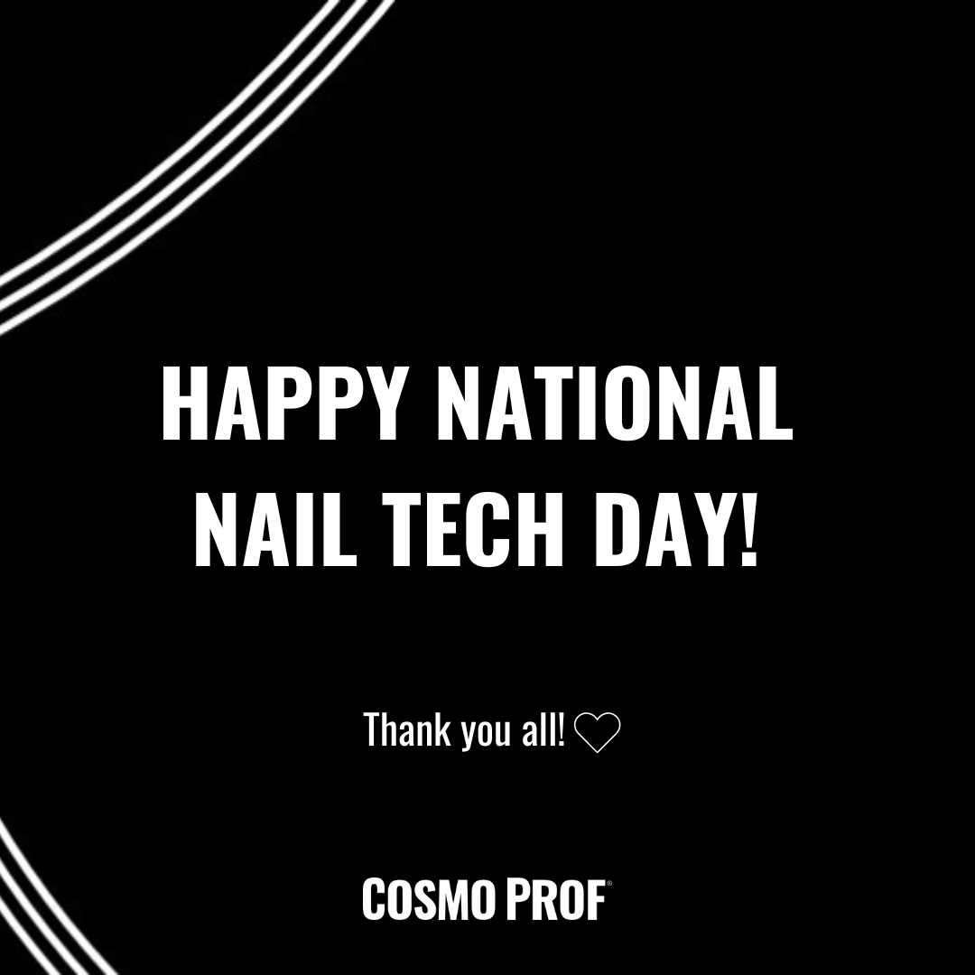 Happy National Nail Tech Day! 💅 THANK YOU for bringing your skills, creativity, and joy to our #licensedtocreate family! #nailtechday #nailtechs #nailartist #cosmoprofbeauty