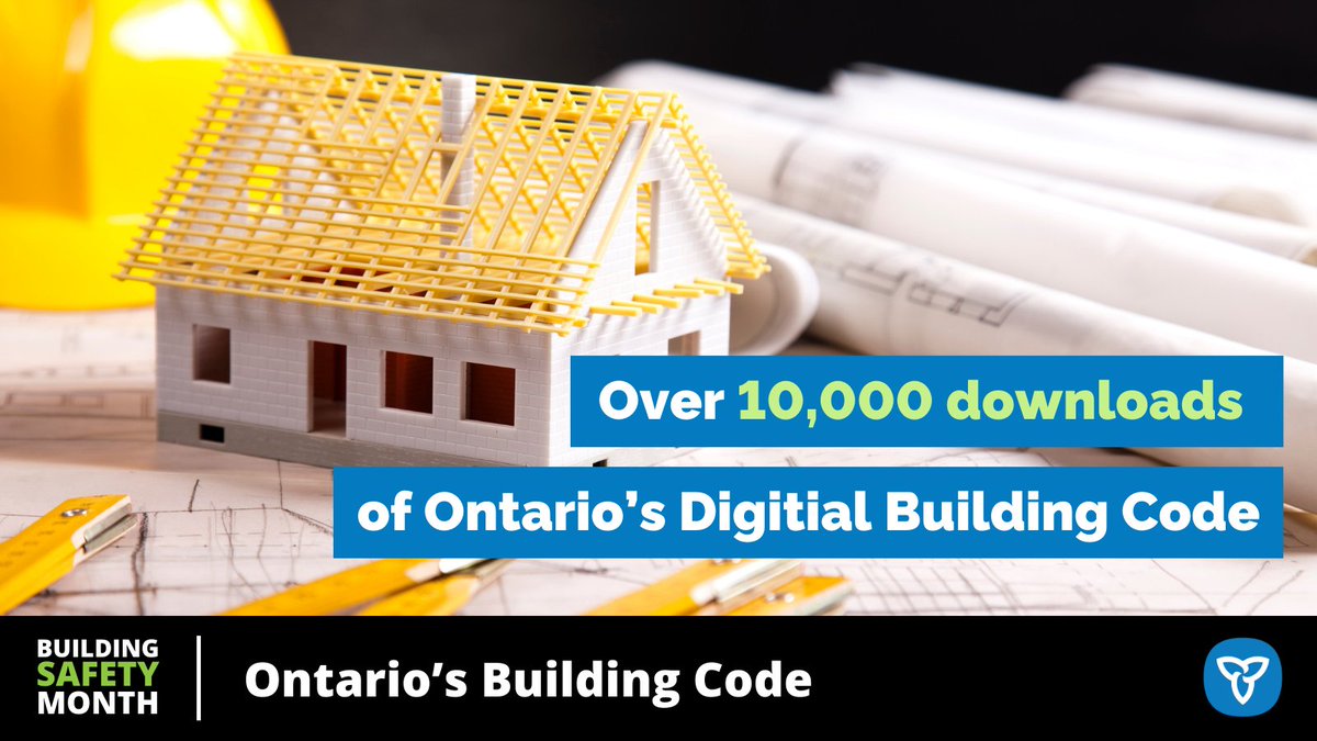 ONmunicipal's tweet image. Since releasing the digital version of Ontario’s Building Code in 2022, we’ve had over 10,000 downloads! That’s saved practicing and aspiring building practitioners nearly $2 million compared to buying printed copies! #BuildingCodeMatters #BuildingSafetyMonth