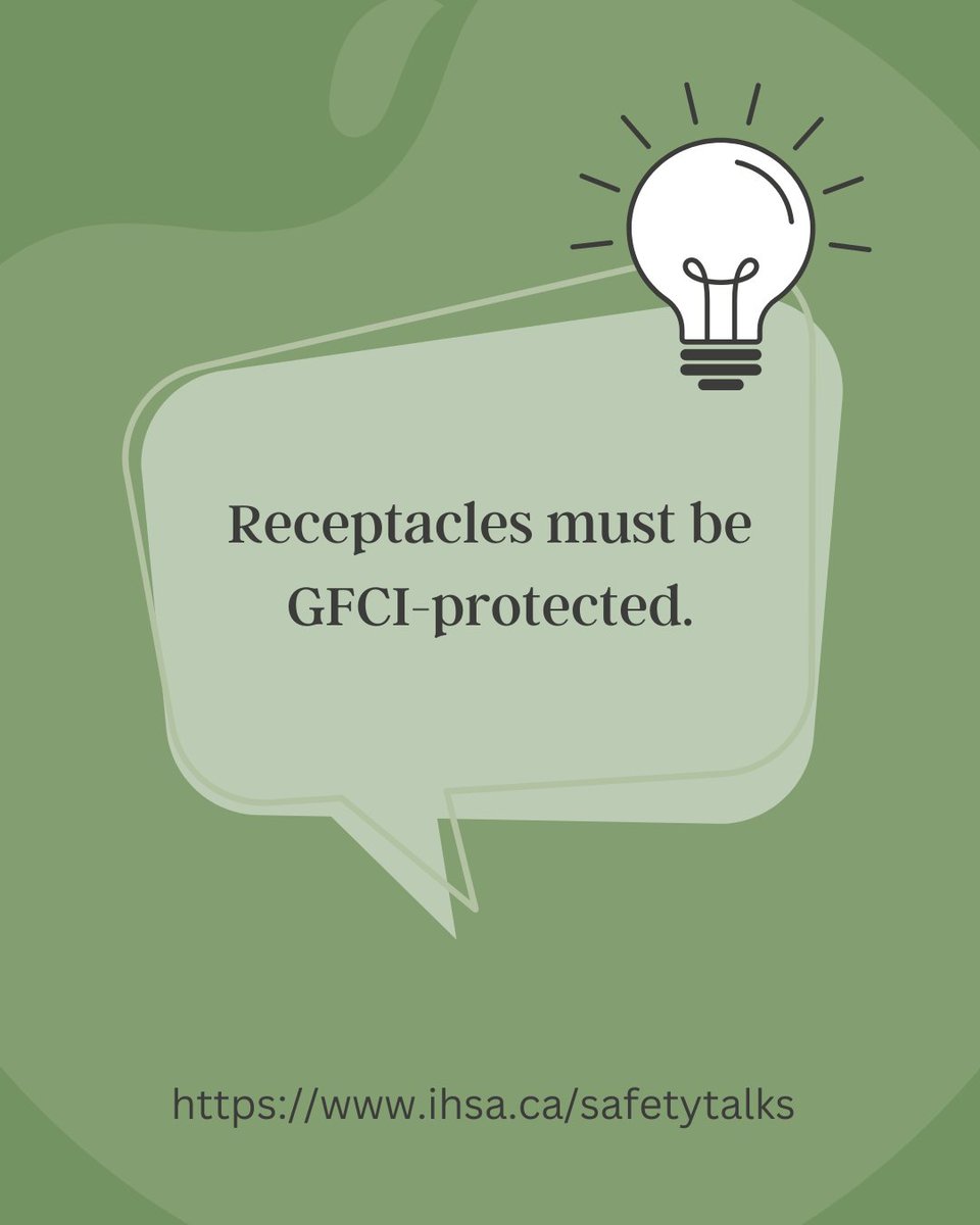 #tuesdaytoolboxtalk 

Today's Toolbox Talk is that receptacles must be GFCI-protected. This can help prevent electrocution. ⚡🦺

#electrical #electrician #londonontario #ldnont #IHSA #toolboxtalk #tuesday #safety