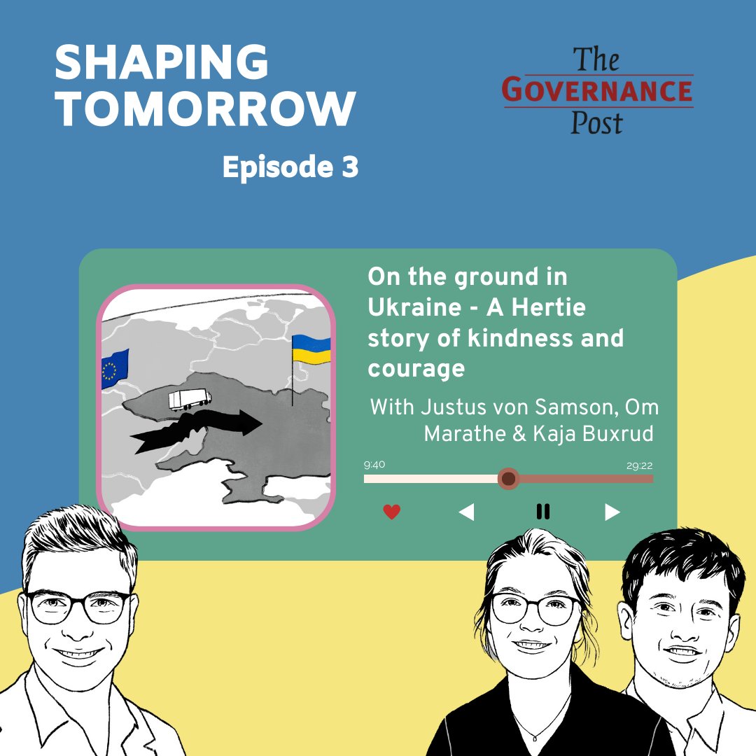 The Governance Post speaks to Justus von Samson (MDS 2024), who was on the ground in Ukraine offering humanitarian support soon after Russia launched its war of aggression in February 2022.

Listen now: open.spotify.com/episode/6WNr0p…
