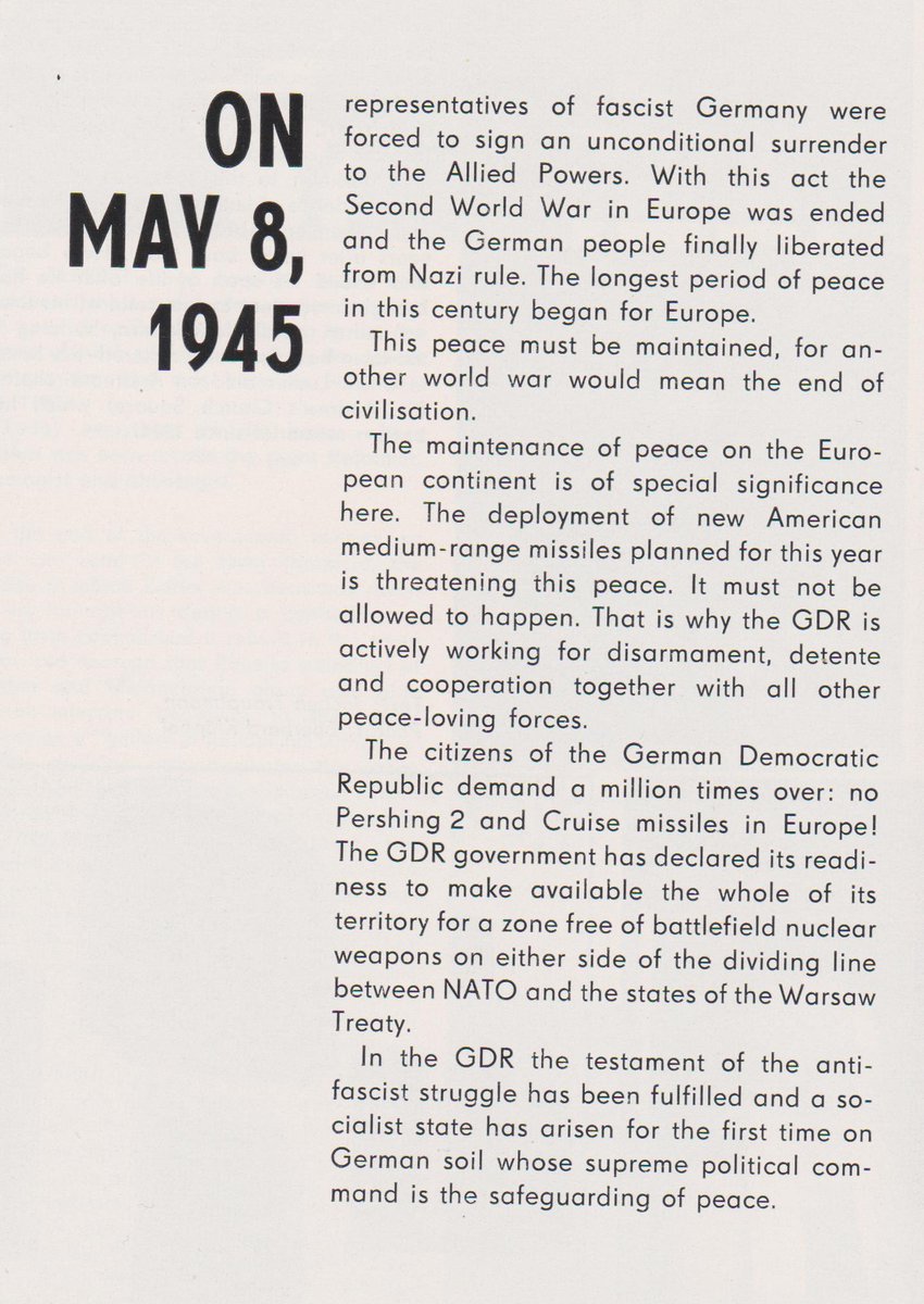Forty years ago this month: 'GDR Review' celebrates 'Karl Marx Year' - and at the same time warns of the threat posed by the imminent arrival of Cruise and Pershing missiles in Western Europe.