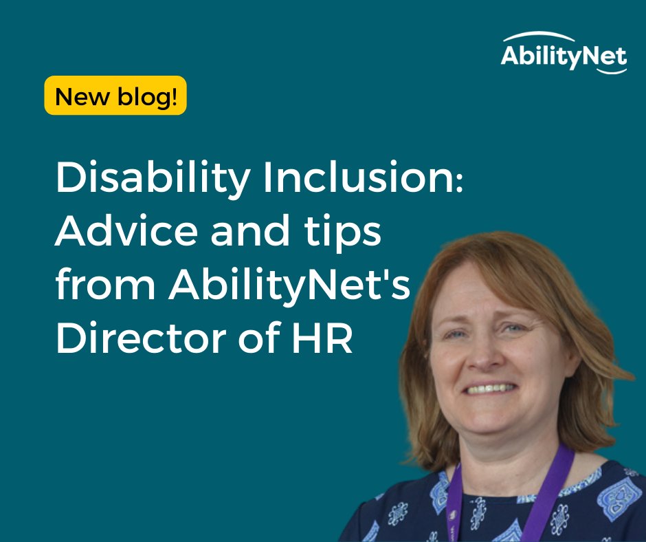 By prioritising #DisabilityInclusion in the workplace, organisations can tap into the talents of disabled people, fostering a more #Inclusive environment. We asked our Director of HR, Mairéad Comerford, for her advice and tips: abilitynet.org.uk/news-blogs/dis…