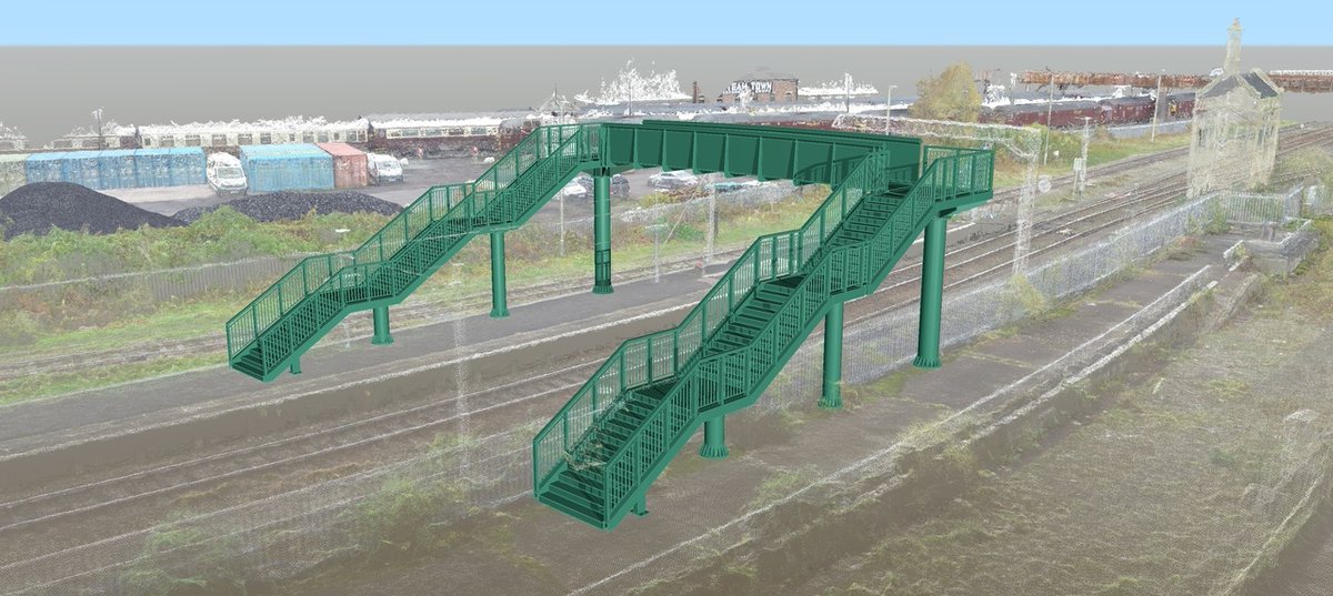BentleySystems's tweet photo. Providing multidiscipline design services across the UK’s rail network, @ArcadisUK automated the 3D modeling of U-shaped bridges, walkways & underbridges using #OpenBuildings and #ProjectWise. Results: improved cost estimation & carbon analysis, and modeling efficiencies. https://t.co/wMPM0jRD3h