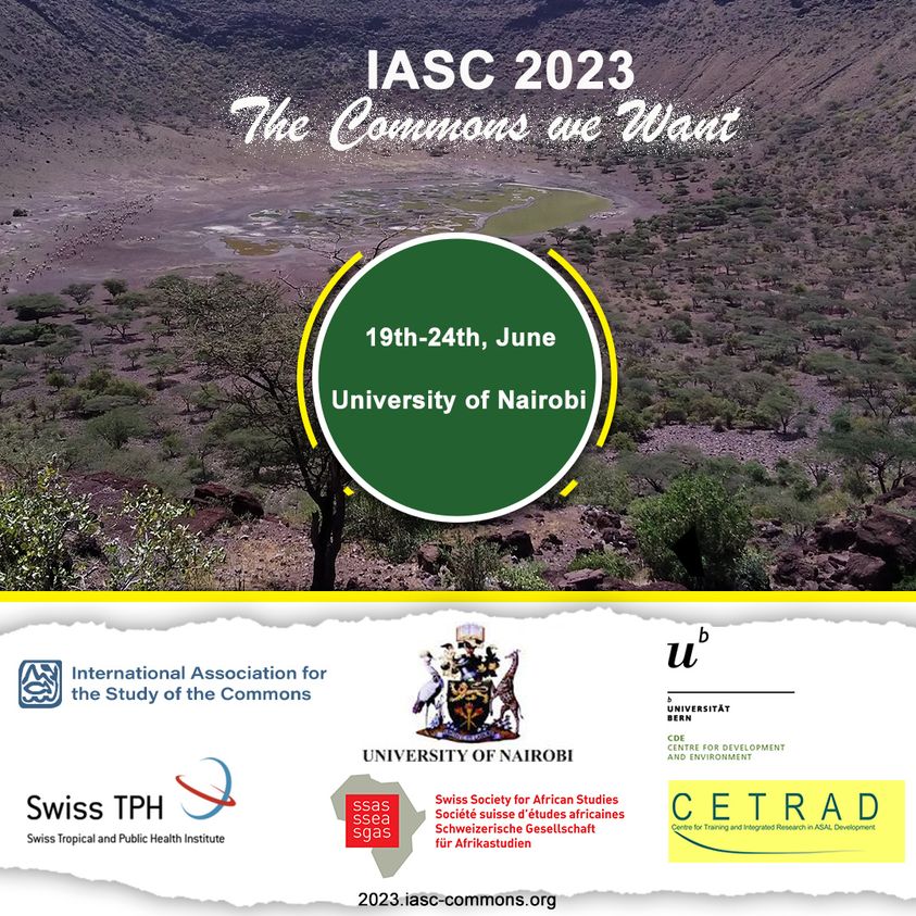 This Jun 19-24, 2023, <a href="/uonbi/">University of Nairobi</a>  will host the #IASC2023 #CommonsWeWant Conference through Dpt. of Geography, Population&amp; Environmental Studies, Institute of Anthropology, Gender &amp; African Studies, Dpt. of Land Resource Management&amp; Agricultural Technology are co-hosting