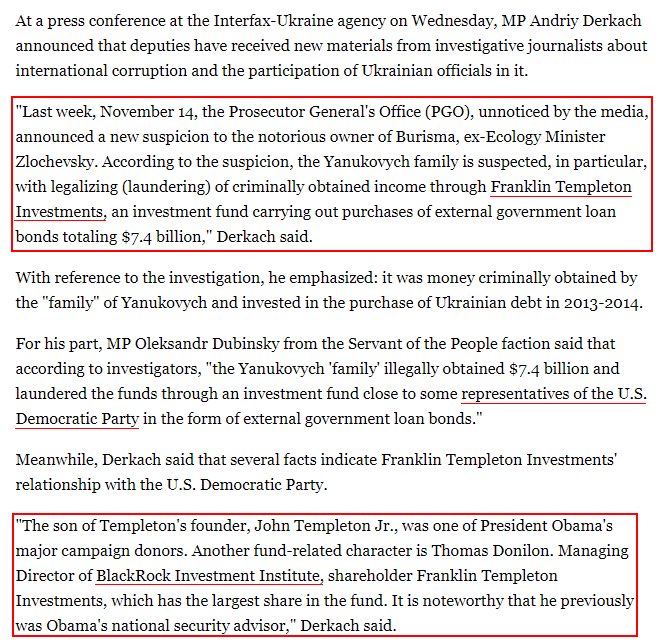 What happened with this ?

REVEALED: Adam Schiff Connected to Both Companies Named in $7.4 Billion Burisma-US-Ukraine Corruption Case

Here are US government documents that show Schiff’s links to and donations from BlackRock and Franklin Templeton Investments.

Someone needs to…