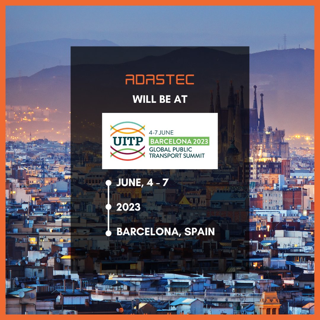AdastecCorp's tweet image. Will ADASTEC see you at the UITP Global Public Transportation Expo in Barcelona, Spain? 🚍

Send us an email at press@adastec.com to schedule a meeting, we&apos;d love to connect! 🤩

#ADASTEC #autonomousdriving #autonomousbus #electricmobility