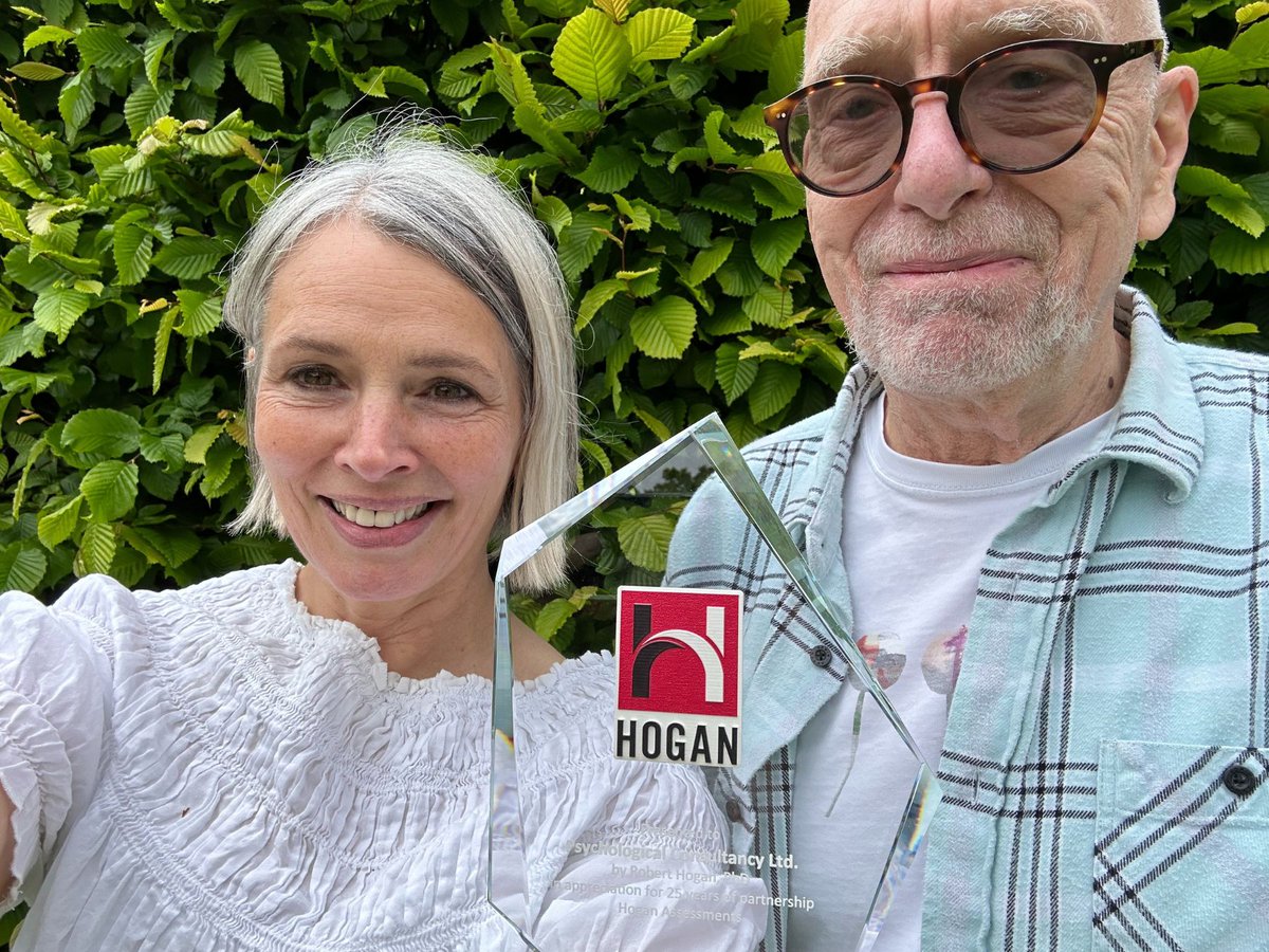 PCLconsultancy's tweet photo. It was an honour to spend last week with our Hogan friends at the 2023 Hogan Distributor Summit in Prague, and a hugely proud moment to receive this trophy in celebration of our 25 years of partnership with @HoganAssessment. Thank you, team Hogan. https://t.co/x3nbN31p87