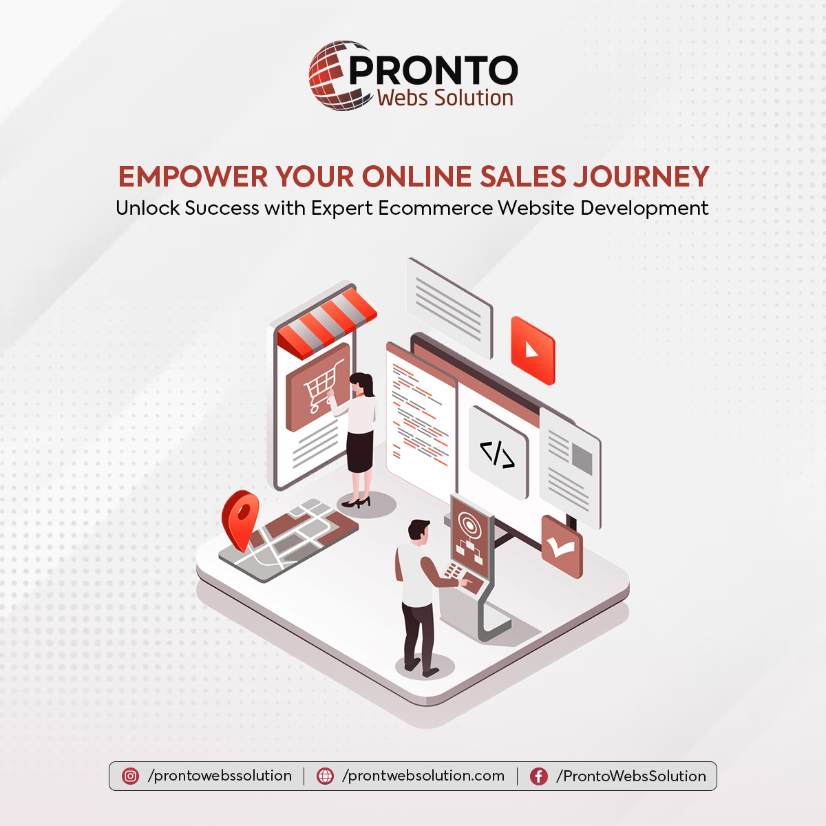 PWebsSolution's tweet image. Ready to conquer the digital market? Our ecommerce website development team at Pronto Web Solution specializes in crafting secure, user-friendly websites that maximize sales and fuel business growth.
Contact us on prontowebssolution.com
#ecommercedevelopment #ProntoWebSolution