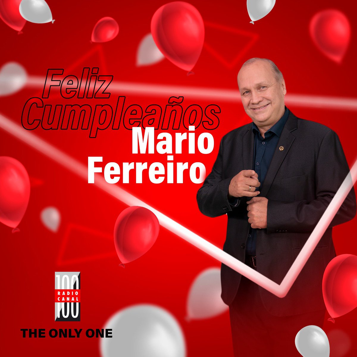 Hoy está de cumpleaños 🎂 nuestro querido compañero @ferreiromario1 🥰🤩🥳 Muchas felicidades en tu día 🎈🎊🎂🎉 Te deseamos lo mejor tus compañeros de #RadioCanal100 📻💯
