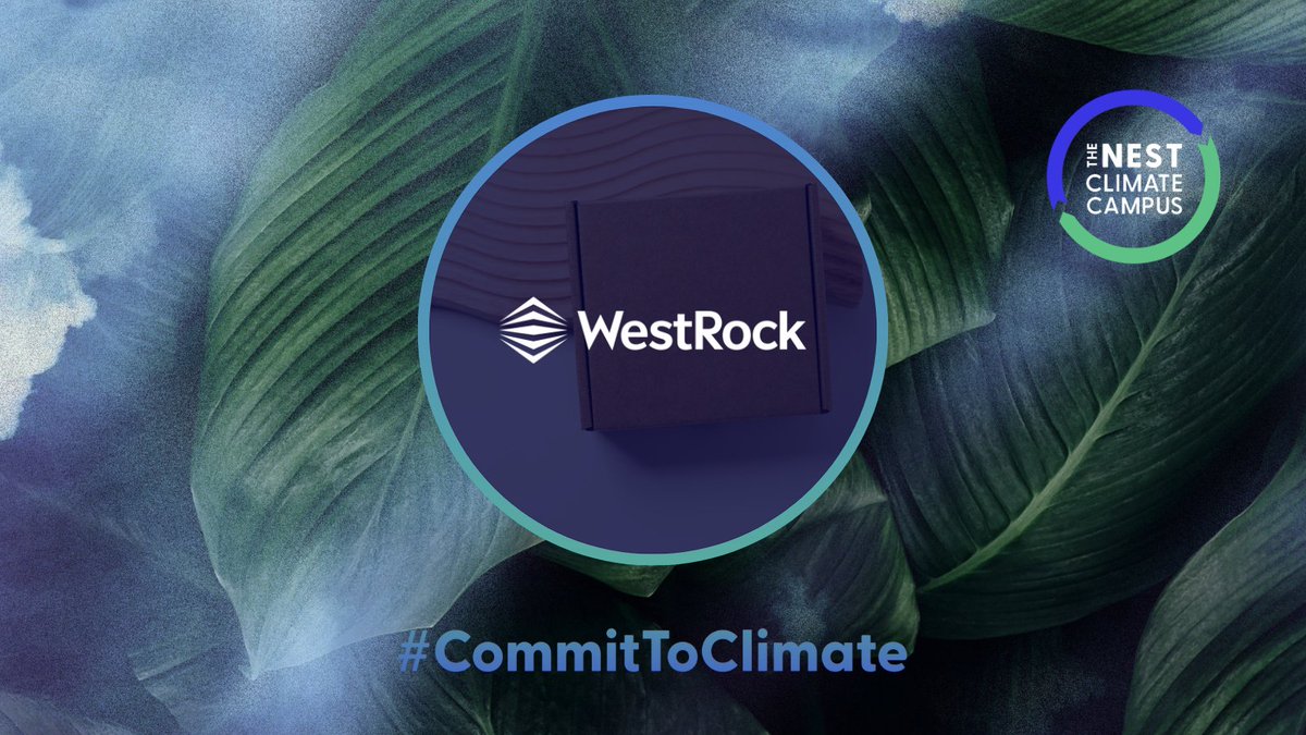 📦 Packaging solutions change-agent @WestRock is joining the Climate Campus! Register now to #meetusonthegreenroof: eventbrite.com/e/the-nest-cli… #committoclimate #climateaction