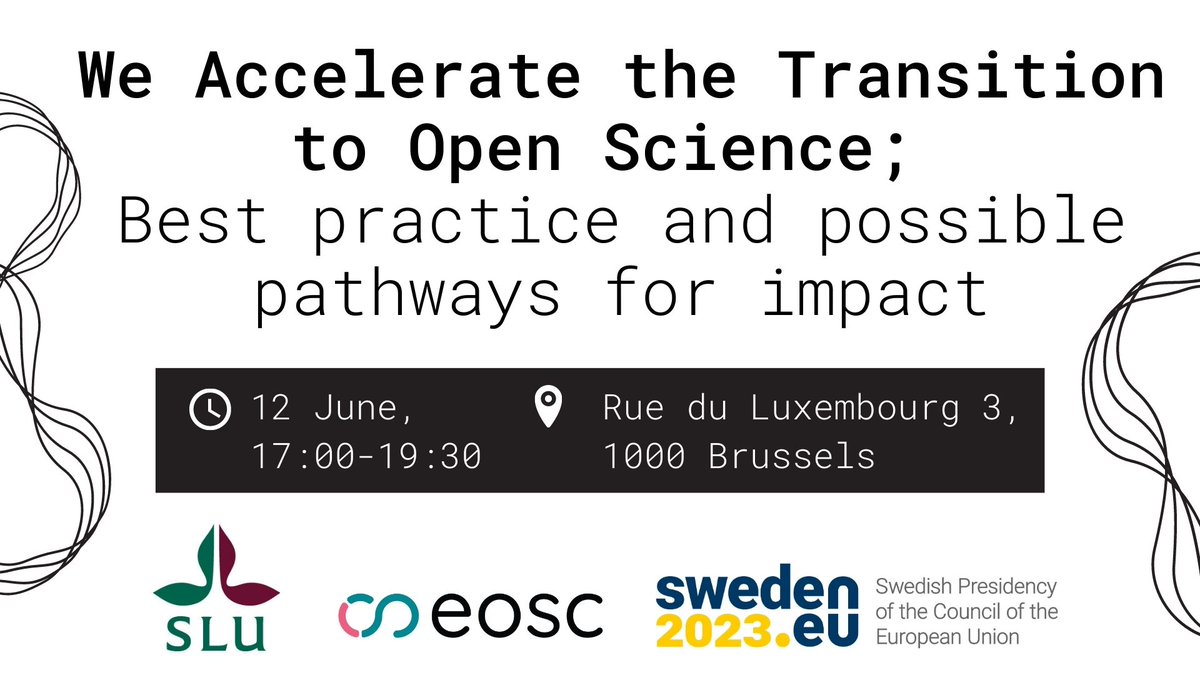 Don't miss out on this joint session on 12 June in Brussels on the possible pathways for impact to accelerate the transition to #OpenScience as the norm for scientific publishing

Register before 7 June ➡️ graspos.eu/press/events/c…

<a href="/_SLU/">SLU</a> @eoscassociation @sweden2023eu #EU2023SE