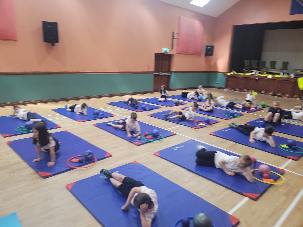 CorcaghanNS's tweet photo. What a way to kick start our #ActiveWeek 

Massive thanks to Emma from #GrowandFlow for introducing the children to pilates. It was thoroughly enjoyable and a very unique experience. 👌 🥰 https://t.co/rYWN8nVbY1