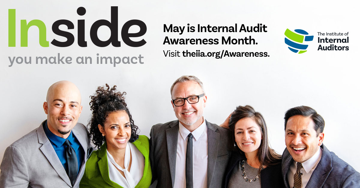 TheIIA's tweet photo. RT if you know that as an #internalauditor, you make an impact inside. Let it out in #IIAMay, Internal Audit Awareness Month. https://t.co/ZReF9oZa9l https://t.co/GunJmcQkIE