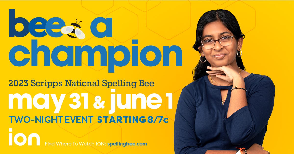 TreggW's tweet photo. Are you a spelling bee champion? Test your spelling against America's best spellers. ION in Tucson channel 9.5. https://t.co/PJw3ldTTE9