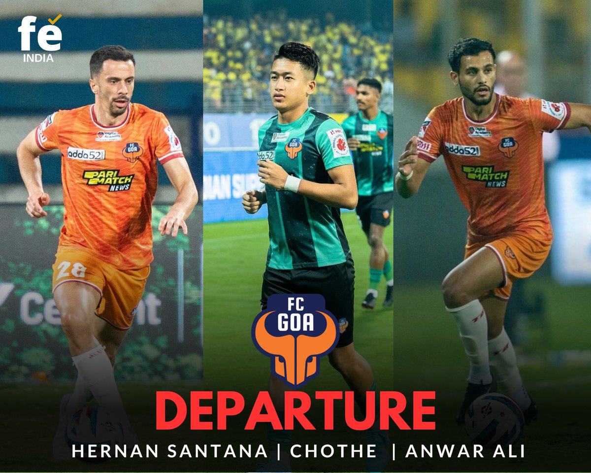 FC Goa announced the departure of Herna Santana,Chote and Anwar Ali

#IndianFootball #FCGoa