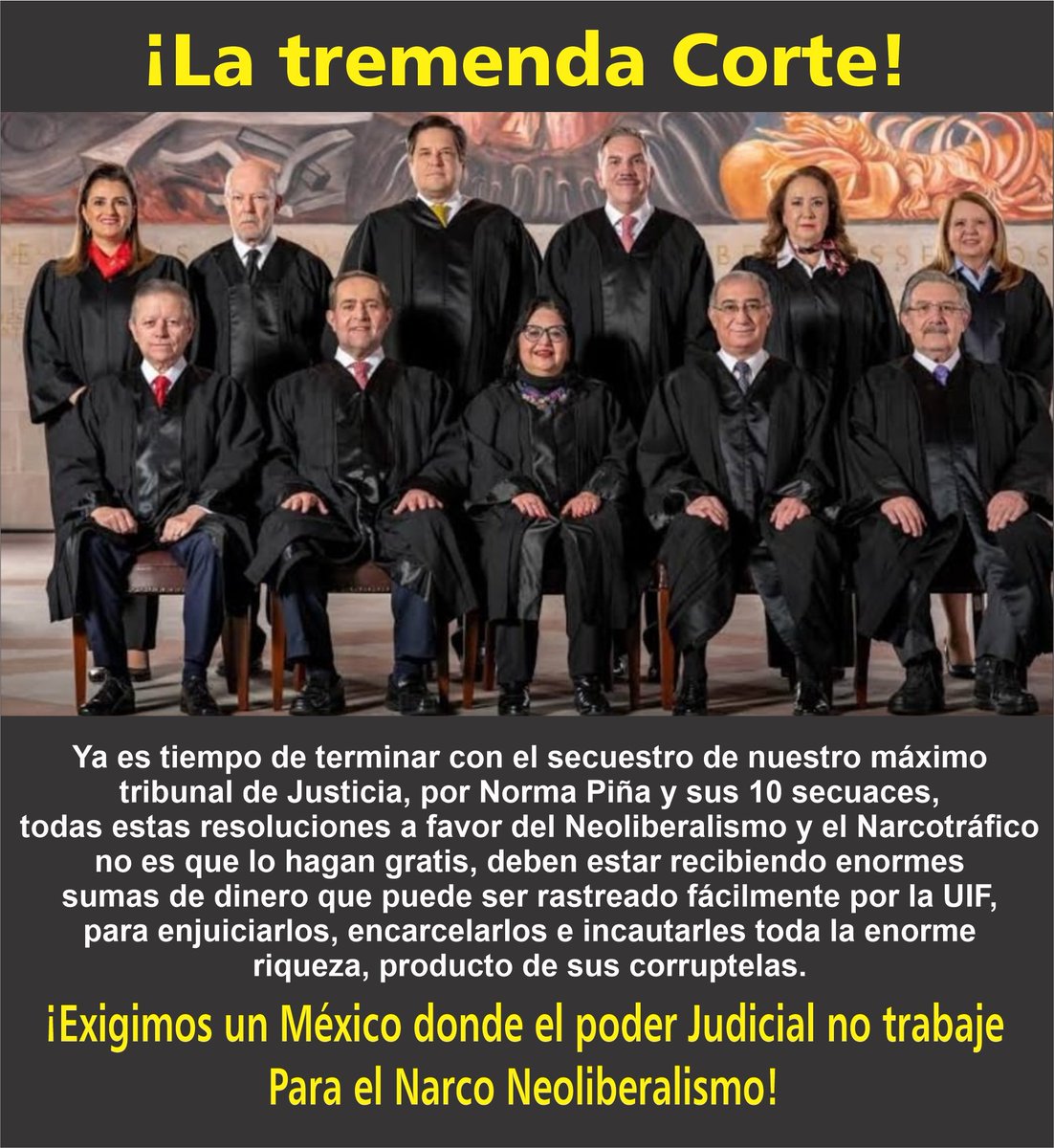RoanaBuenavent1's tweet image. En México en la tierra de los &quot;padrinos&quot; q están en las cloacas pestilentes del &quot;Estado Profundo&quot;

La MAFIA DEL PODER &quot;

SON LOS JUECES LOS QUÉ VENERAN A LOS NARCOS.

LOS LIBERAN DE LOS PENALES

LES REGRESAN SUS CUENTAS

FORTALECEN SUS CARTELES.

Y SE BAJAN LOS CALZONES.

Asco.