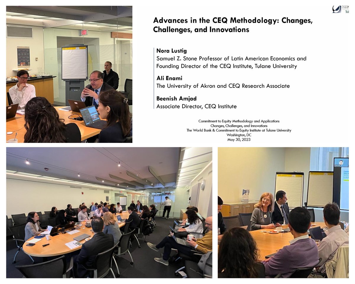 Pleased to open this <a href="/WBG_Poverty/">World Bank Poverty</a> and <a href="/CEQinstitute/">Commitment to Equity</a> workshop to discuss frontier innovations in measuring the impacts of fiscal policy. 

How governments raise and spend resources have important implications for #poverty and #inequality and the CEQ model has become a key