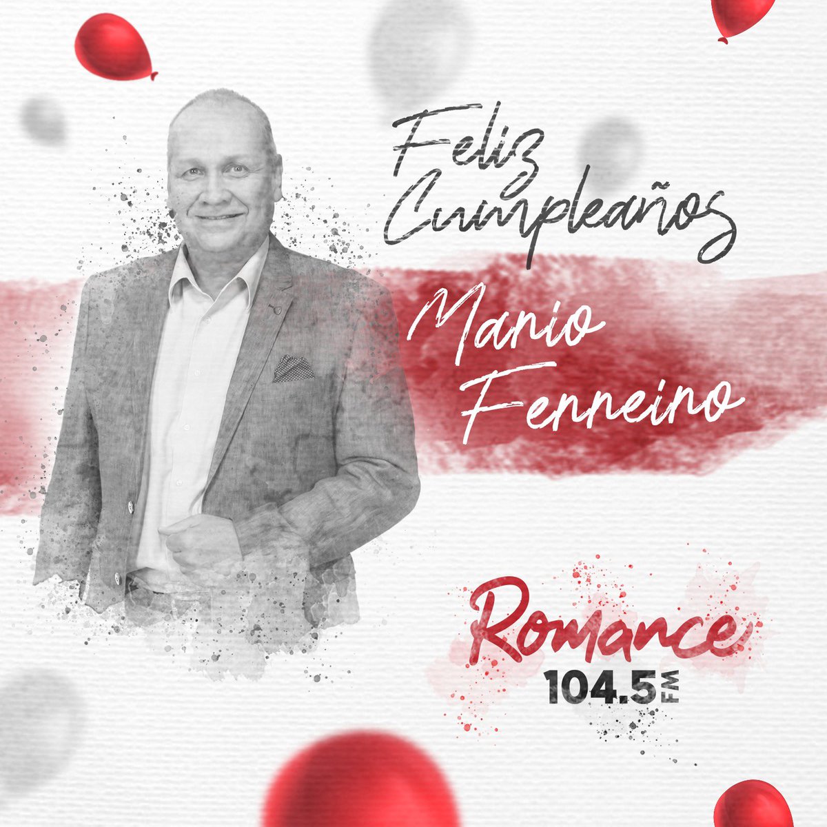 ¡Feliz cumpleaños @ferreiromario1! 🎉🥰✨💕 Que disfrutes de tu día 😍🎂🎊🎉 Un abrazo gigante de parte del equipo de #RomanceFM