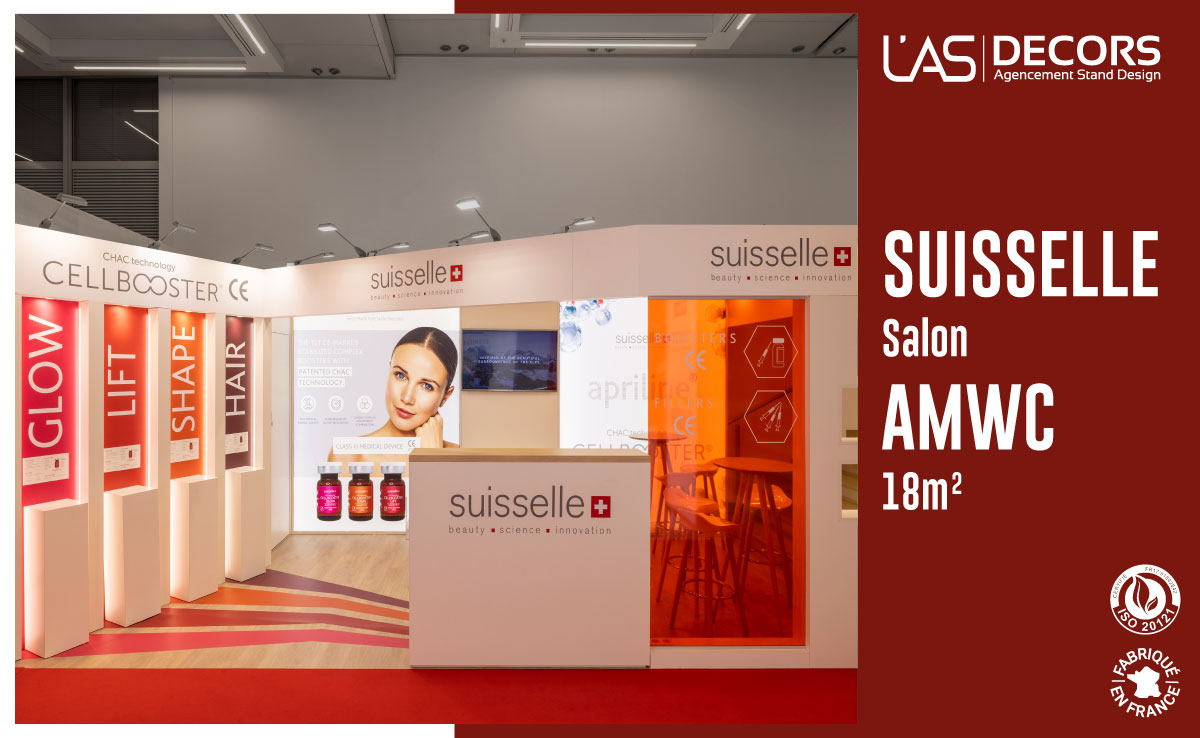 Stand SUISSELLE, sur le salon AMWC 💆✨

➡ Un stand moderne !

Merci à @suisselle pour leur confiance ! 🙏

#madeinfrance #stand #ecoresponsable #ecoconception #design #evenementiel #conceptdesign #exhibition #exhibitionstand