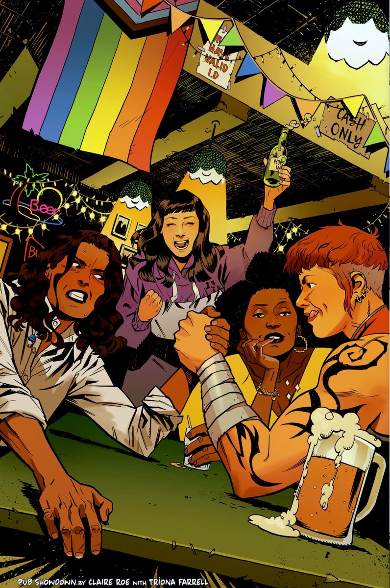 BestDcWomen's tweet image. Renée Montoya, Traci 13, Anissa Pierce &amp;amp; Grace Choi by Triona Farrell - DC pride 2023