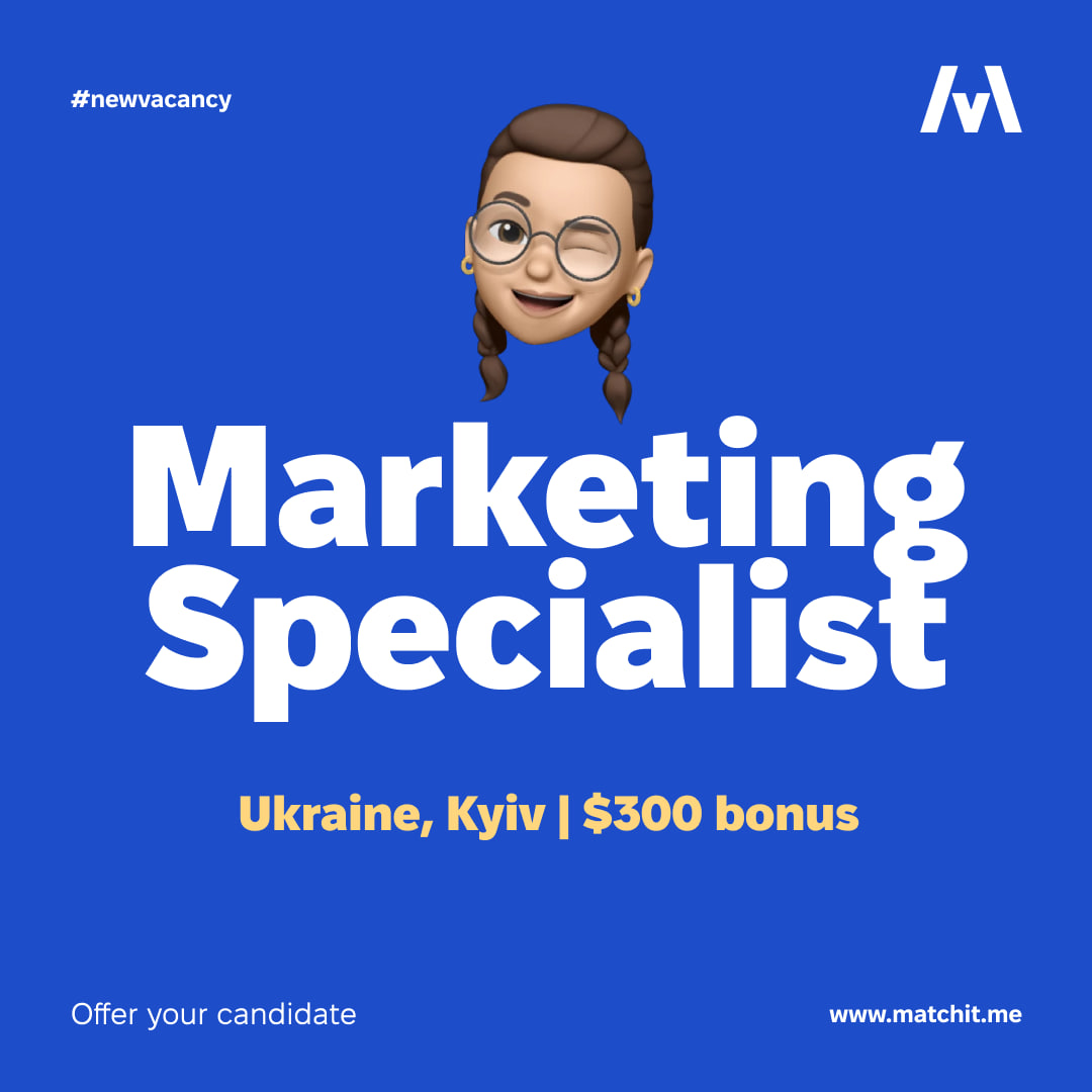 Hello!

Do you know cool marketers? 
📌Ukraine, #Kyiv
🎉 #Referral bonus ≈ $300
Details: app.matchit.me/vacancies/5311…

#JobOpening #Hiring #JobSearch #JobPosting #WorkOpportunity #Recruitment #Employment #JobSeekers #CompanyCulture #JobAlert #JobSeeking #JobHunter
