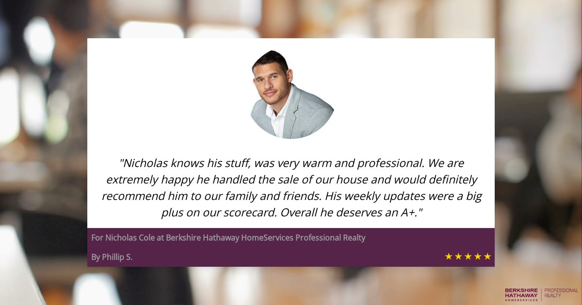 Congratulations Nicholas Cole on your #5StarReview! You are an A+ Agent! 🤩🤩🤩🤩🤩 #themichaelkaimteam #kaimteam #BHHSPro #BHHS #BHHSrealestate #clevelandrealestate #akronrealestate #realestate