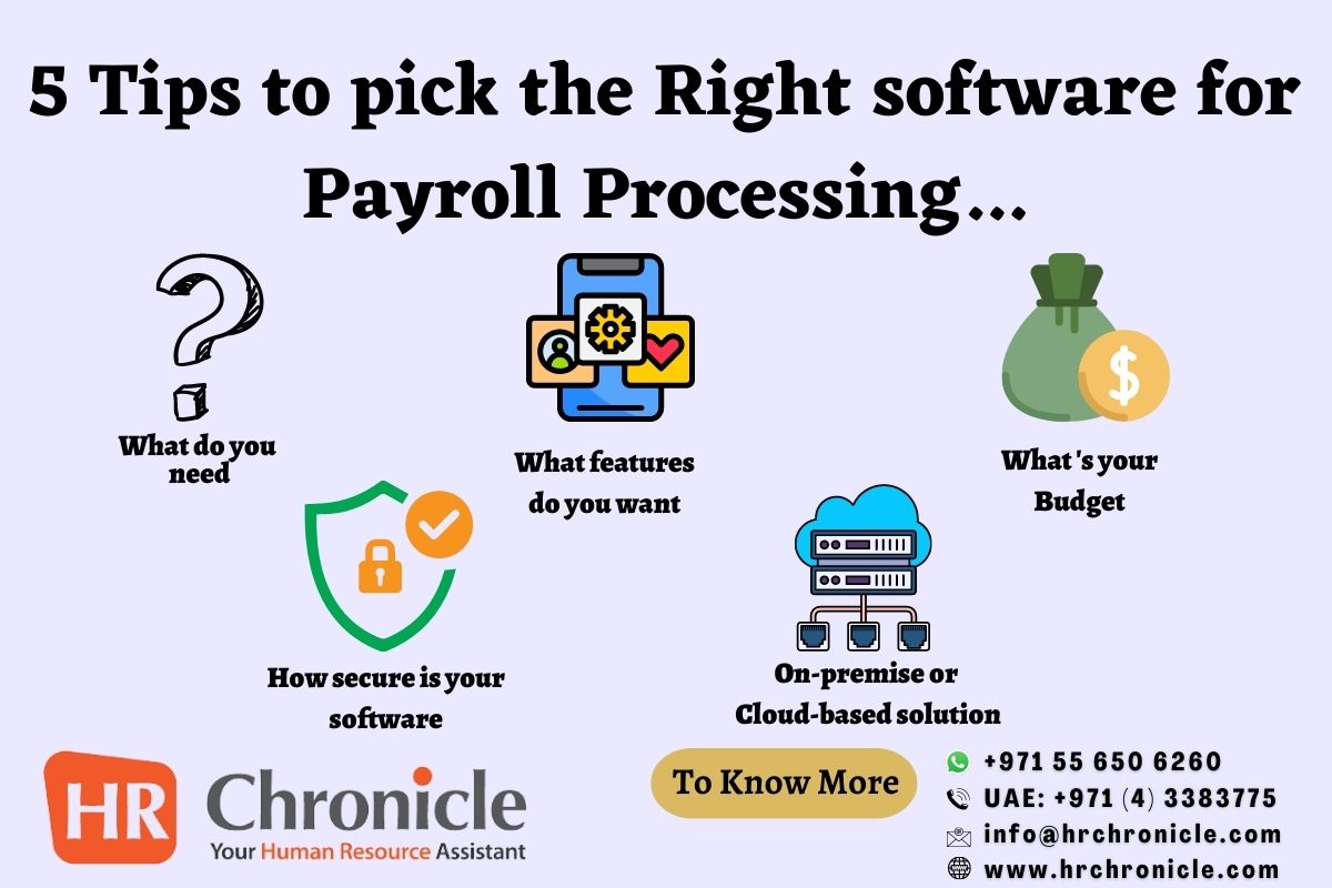 5 Tips to pick Right Software for HR and Payroll processing in the Middle East.

#cloudbasedhr #cloudbasedhrmsoftware #cloudbasedpayrollsoftware #cloudbasedpayroll #hrgeneralist #hrservices #payrolluae #hrsofwareuae #hrms
#hrsoftware #hrsolutions #hrmssoftware #hrsystem #hr