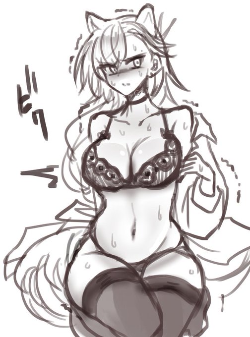 脅迫脱衣と発情期初夜どっちも見せてほしいらくがき 