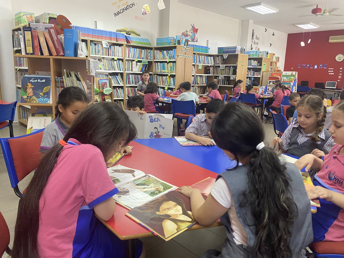 LibraryDawha's tweet photo. “Reading is the gateway for children that makes all other learning possible!”
Grade 2 learners enjoyed their reading session.
#library_session
#love_Reading @HanaJoumaa @makdawhaschool https://t.co/r2b6zhxYzp
