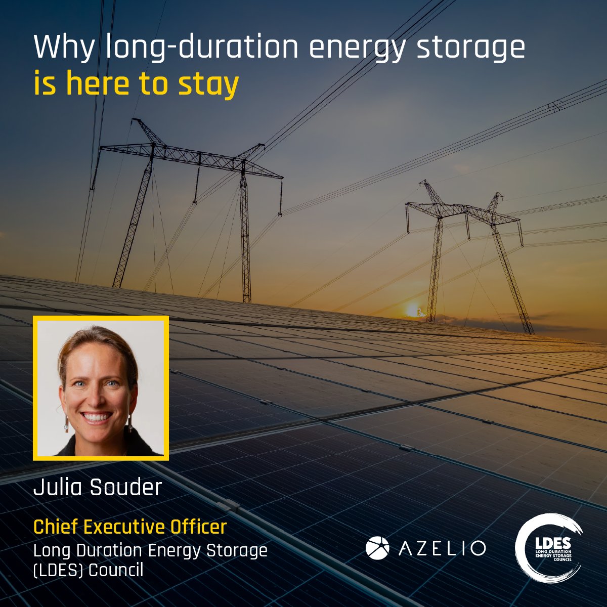 📢 "Long-duration #energystorage has arrived!" 

Julia Souder, CEO of the <a href="/LDESCouncil/">LDES Council</a>, tells us why storage technologies making renewables available for longer periods are key to the energy systems of tomorrow. ⚡️

▶️ Take a look: bit.ly/3IN3MJv

#LDES #CleanEnergy